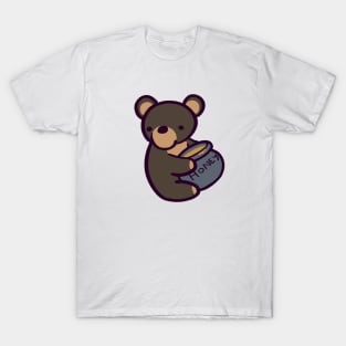 Cute Cartoon Bear with Honey T-Shirt